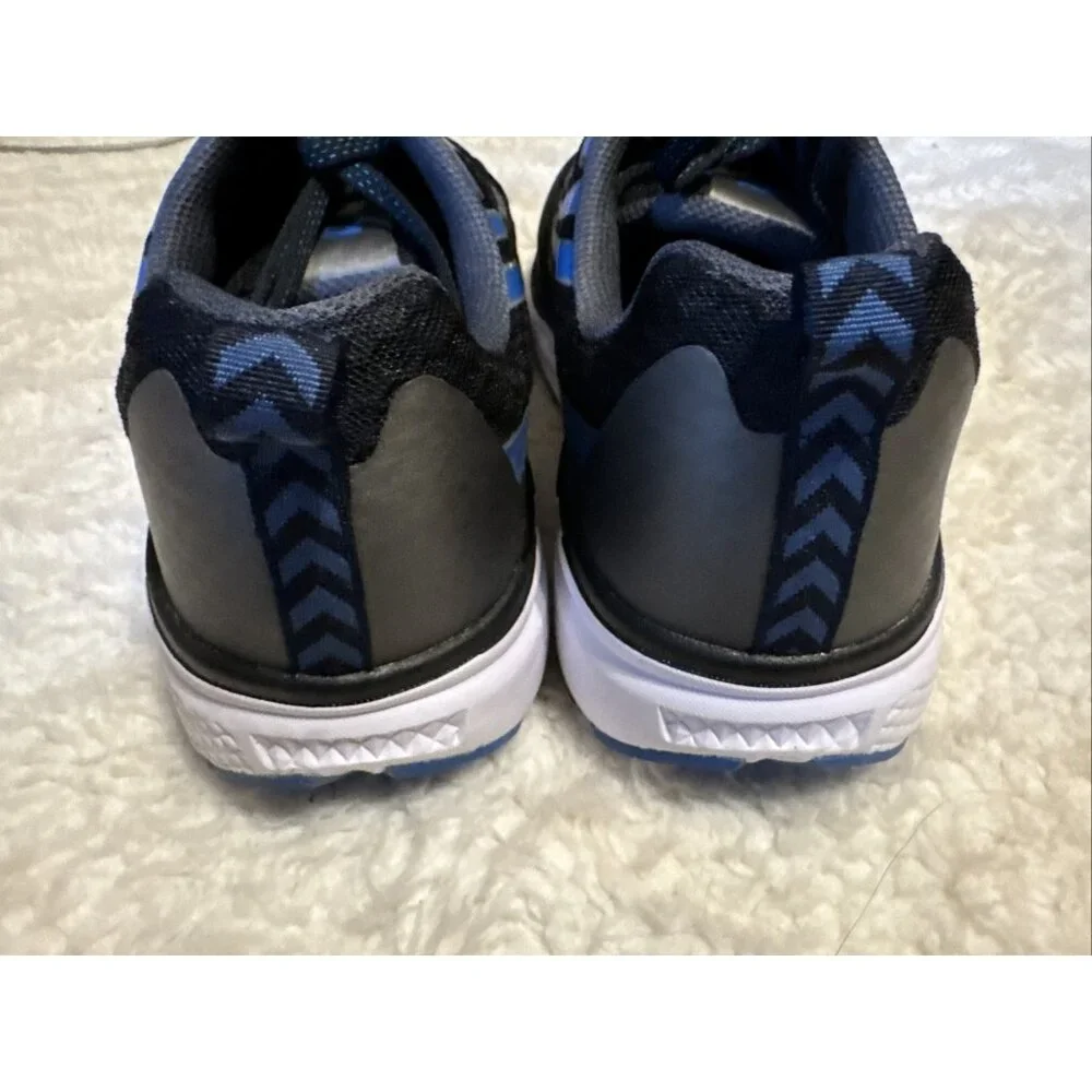 Propet Mens Sz 10.5W Ultra Black & Blue Sneakers Athletic Shoe NEW $130